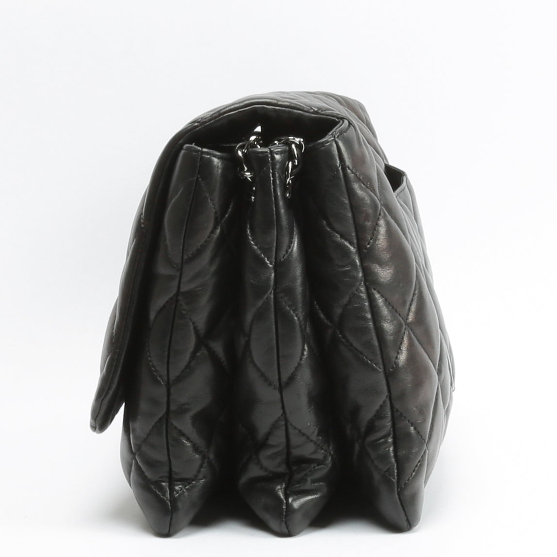 CHANEL Maxi 3 Accordion Flap Black Bag OUTLET FINAL SALE