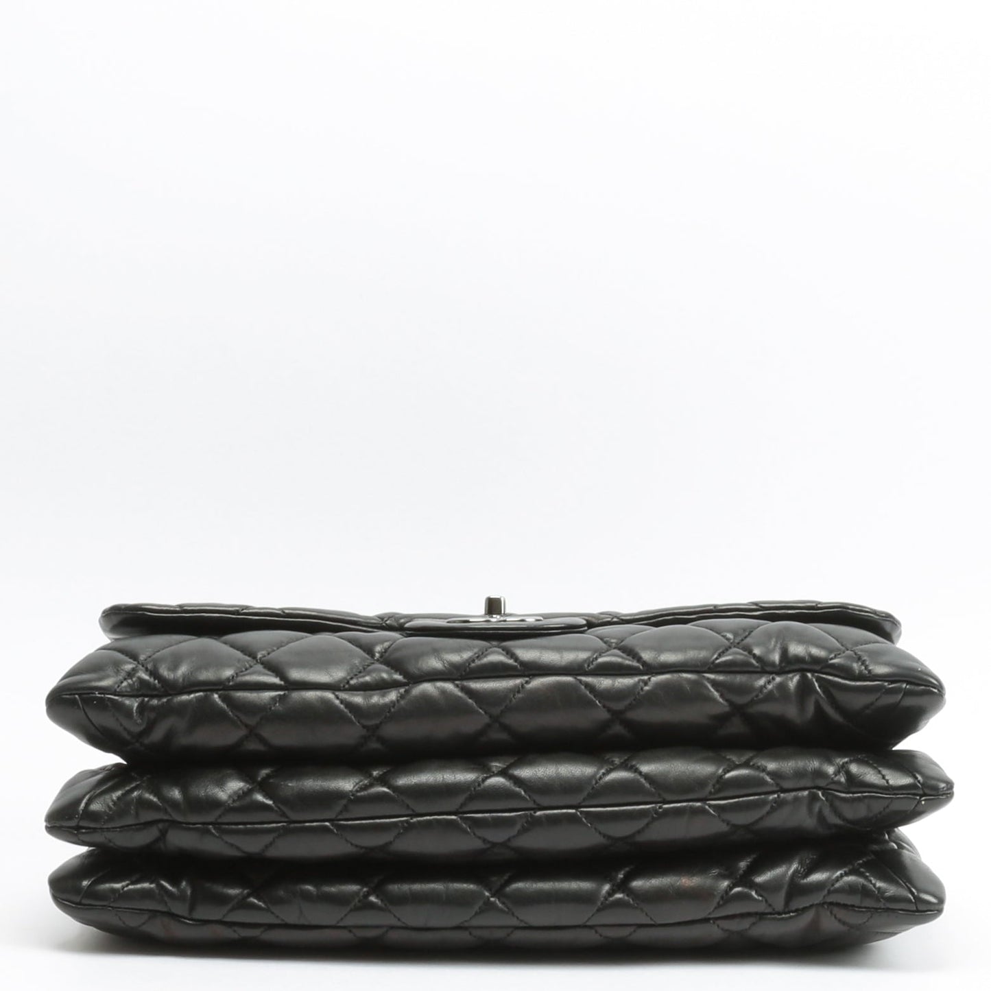CHANEL Maxi 3 Accordion Flap Black Bag OUTLET FINAL SALE