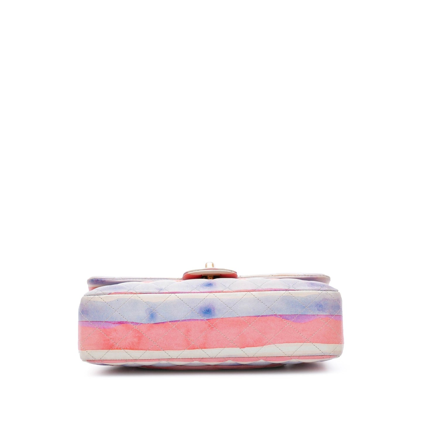 Chanel Sac Medium Classic Printed Lambskin Watercolor Double Flap