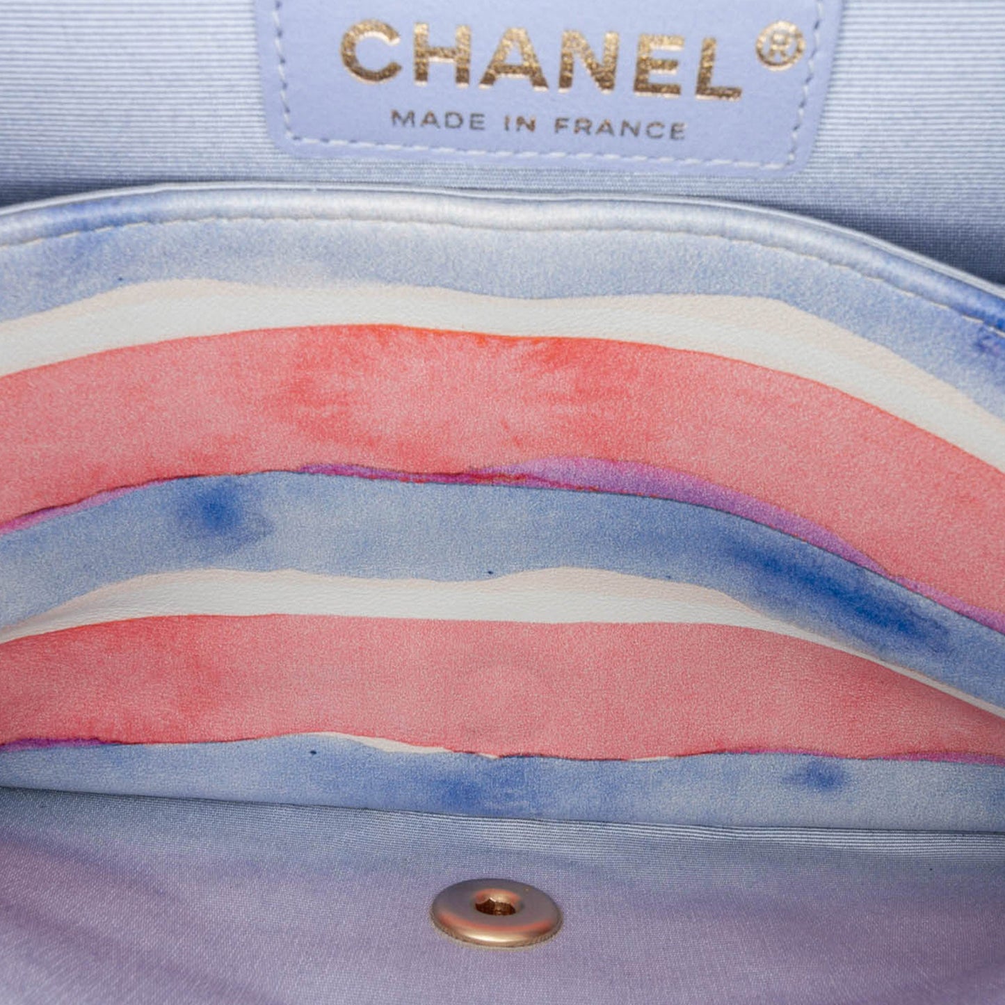 Chanel Sac Medium Classic Printed Lambskin Watercolor Double Flap