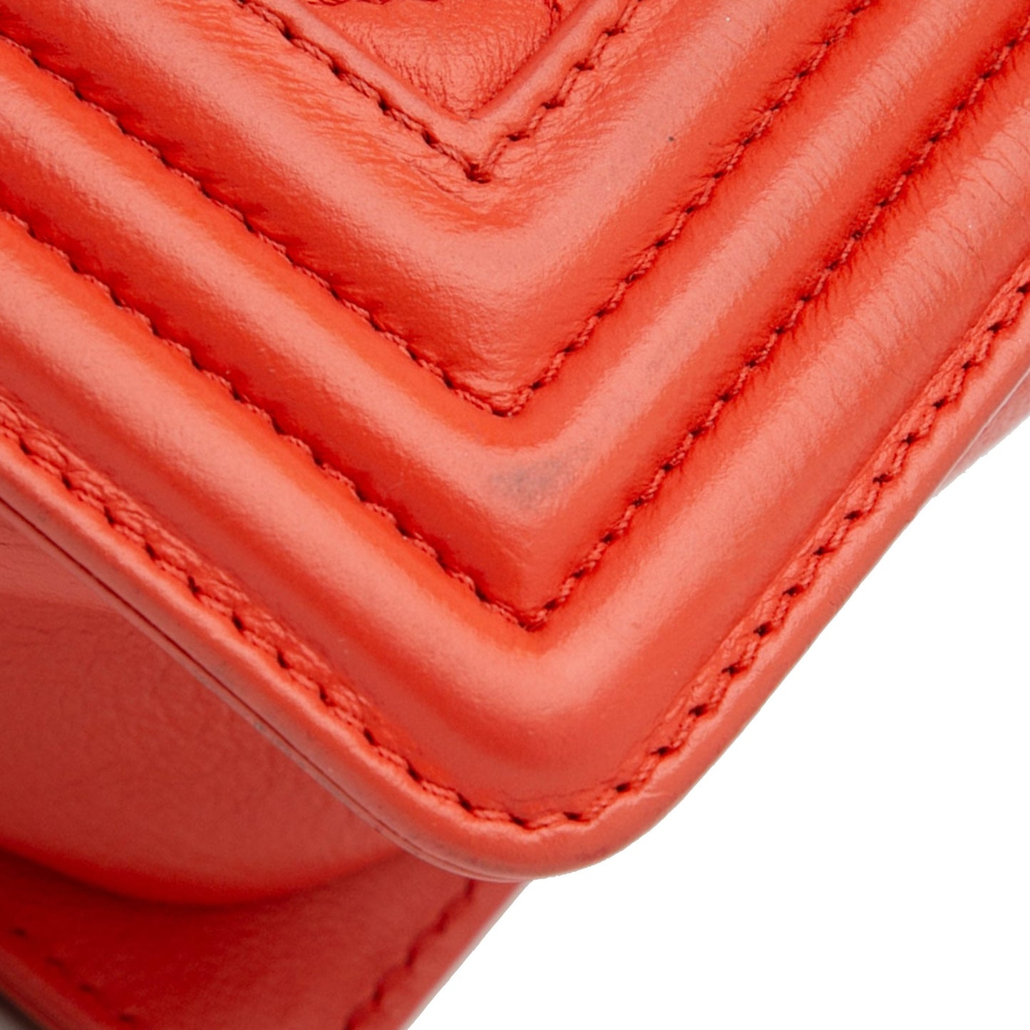 Chanel Sac Medium Lambskin Boy Galuchat Strap Flap Bag