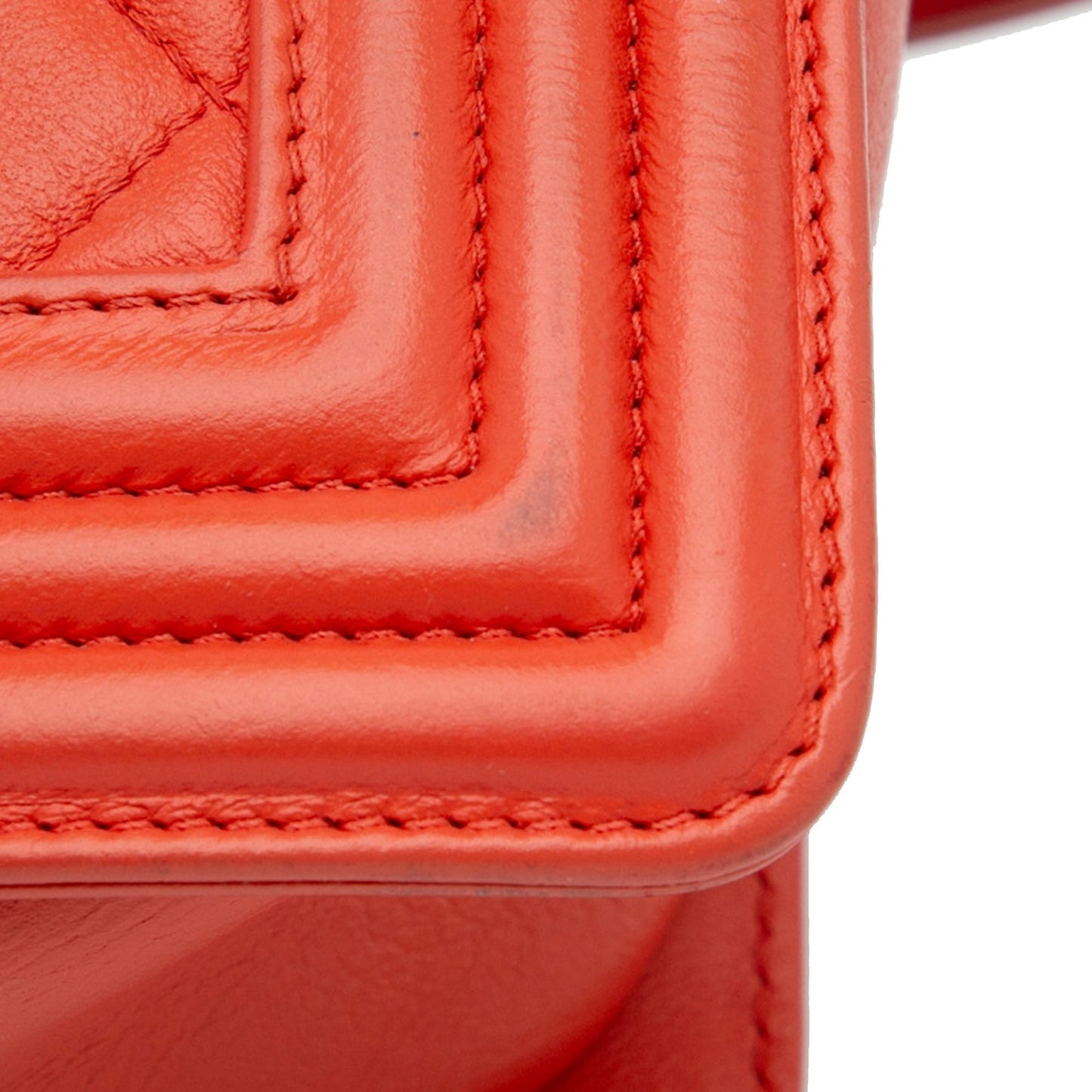 Chanel Sac Medium Lambskin Boy Galuchat Strap Flap Bag