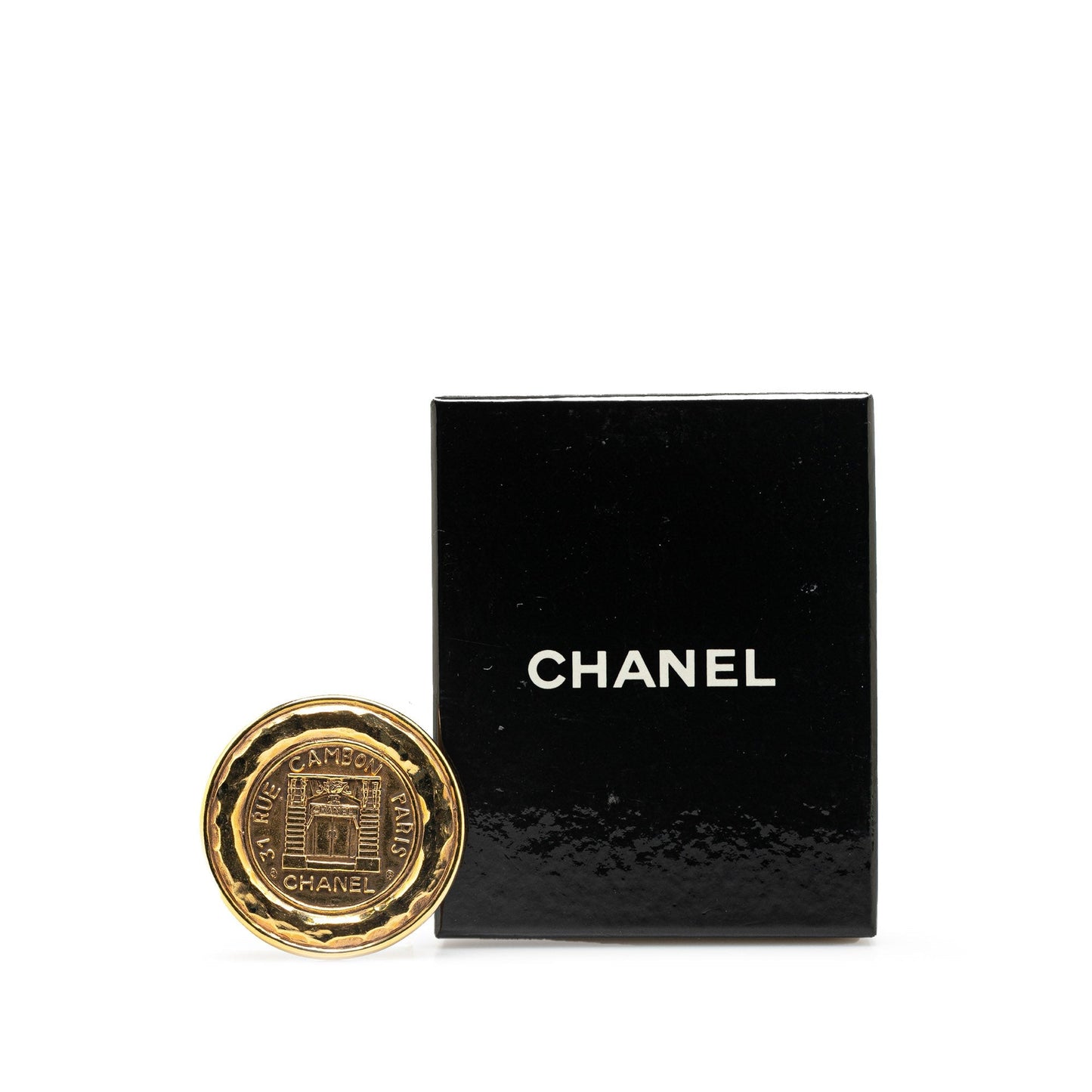 Gold Chanel Gold Plated 31 Rue Cambon Brooch