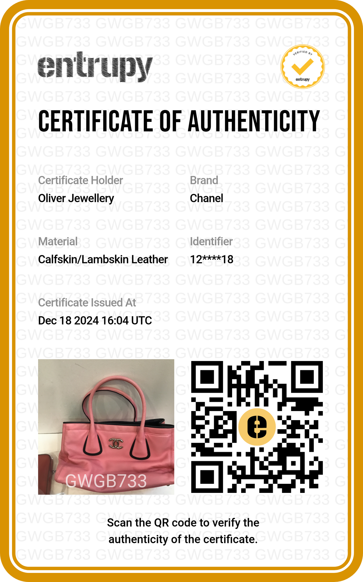 Chanel Pink Calfskin Leather Medium Executive Cerf Shopper Tote w/ Pouch & Authenticity Card