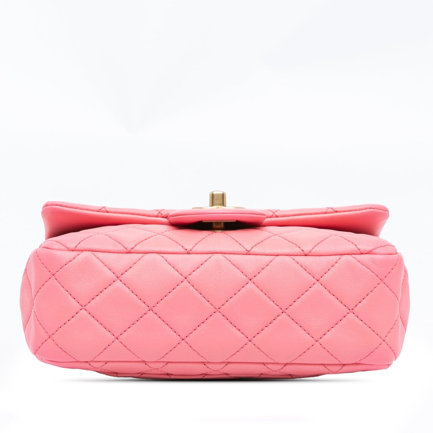 Chanel Sac Mini Rectangular Lambskin Pearl Crush Flap