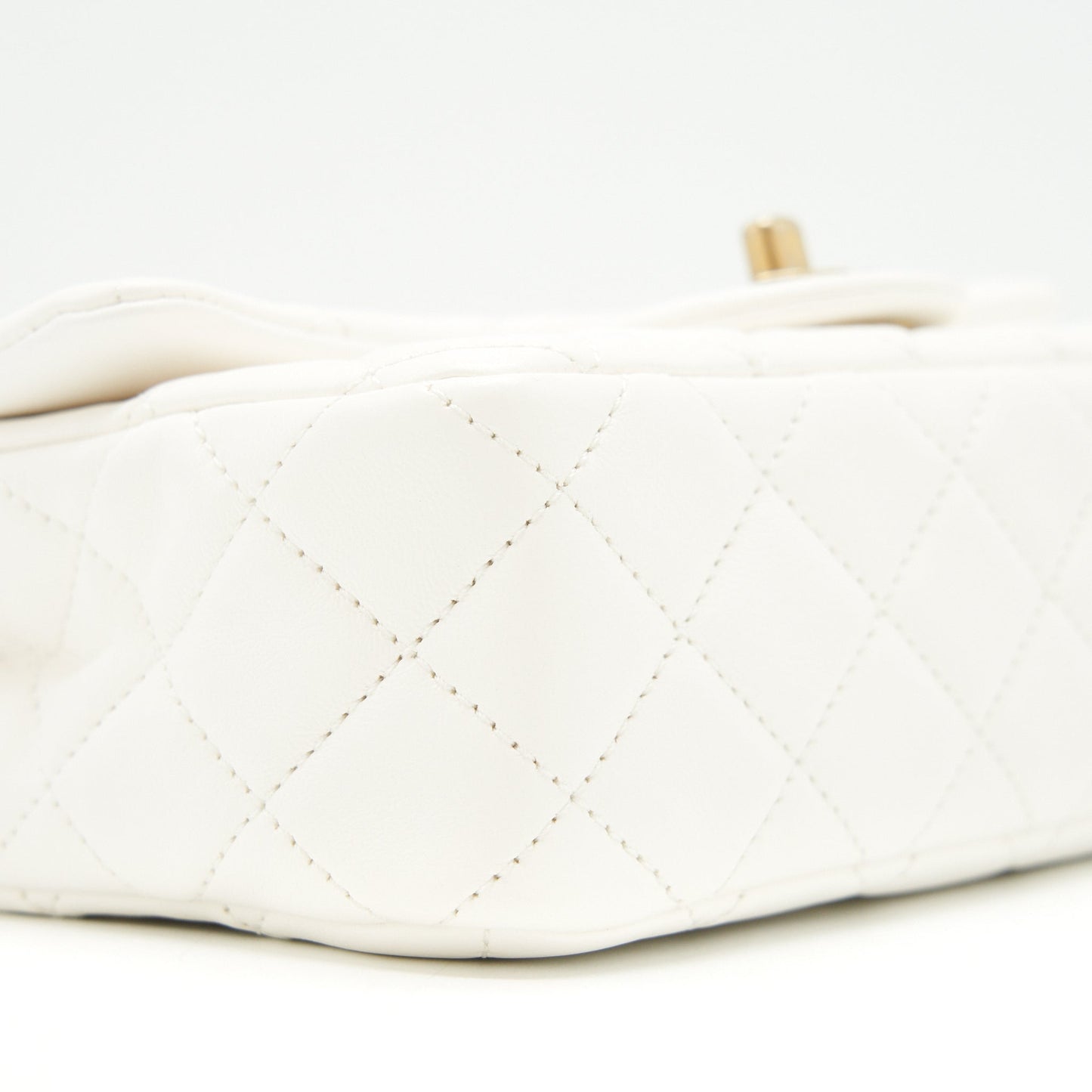 Chanel Mini Rectangular Pearl Crush White GHW
