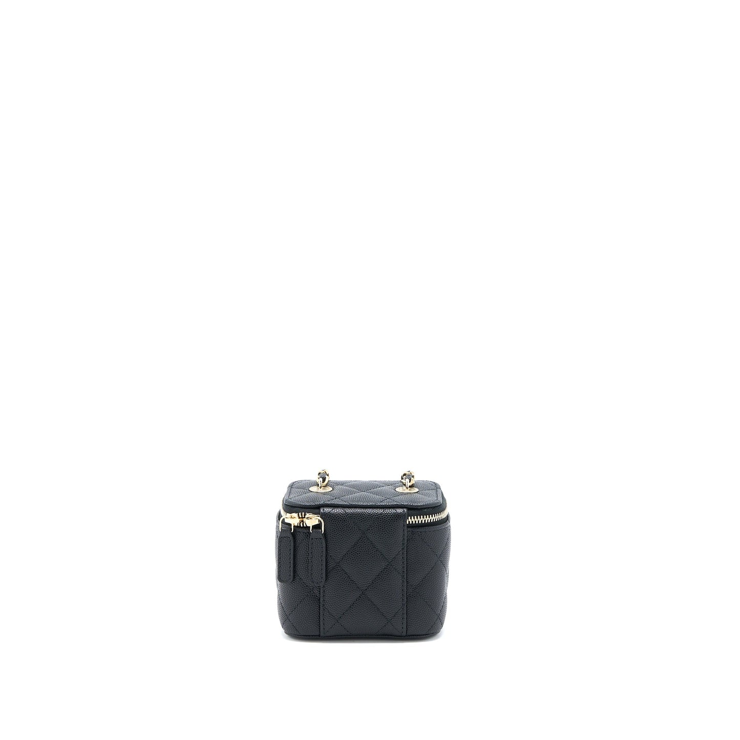 Chanel Mini Vanity with Chain Caviar Black LGHW