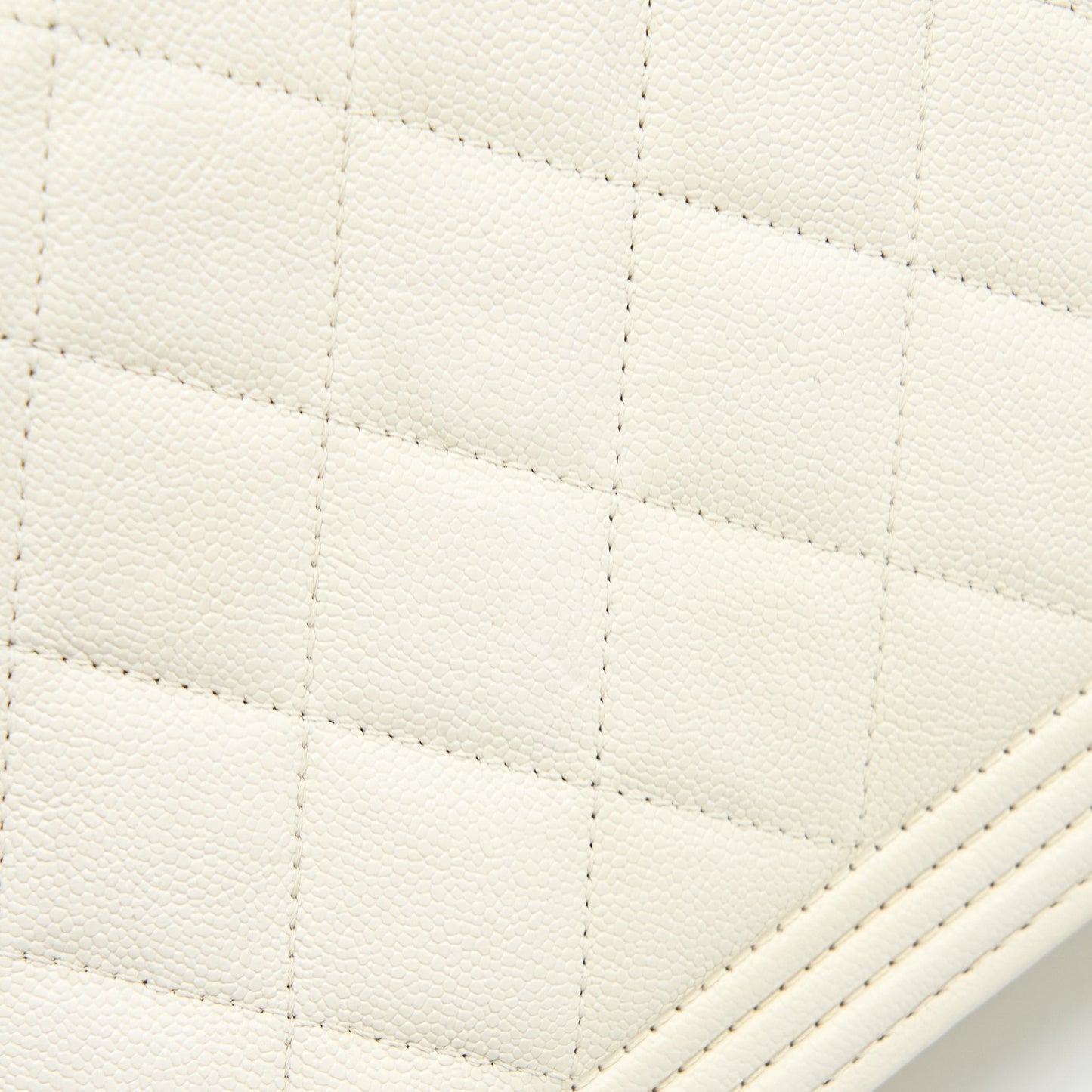 Chanel Boy Wallet On Chain Caviar White LGHW