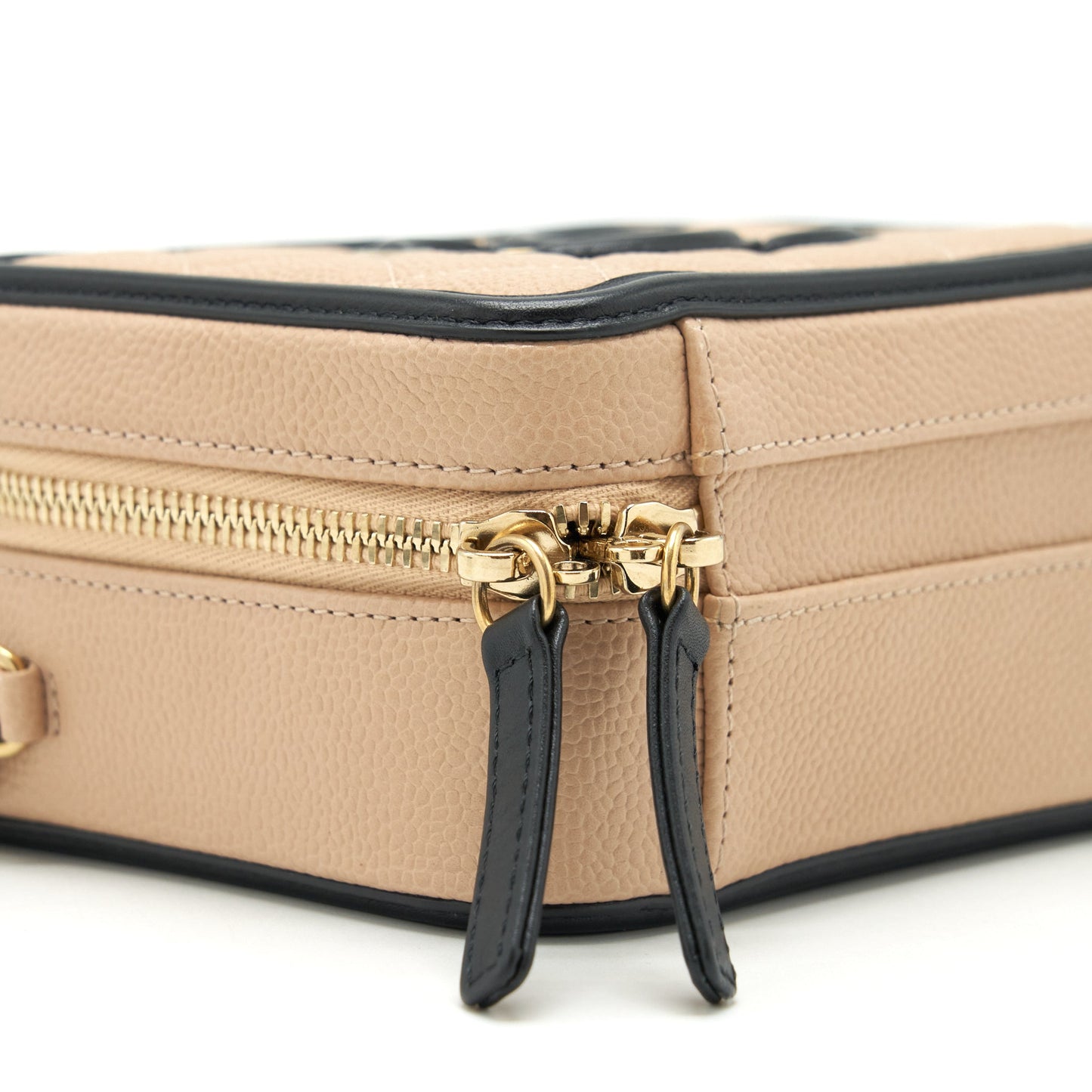 Chanel Mini Vanity Filigree Caviar Beige / Black LGHW