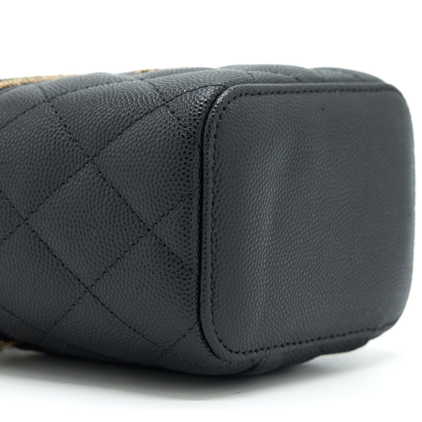 Chanel Mini Vanity With Chain Caviar Black LGHW