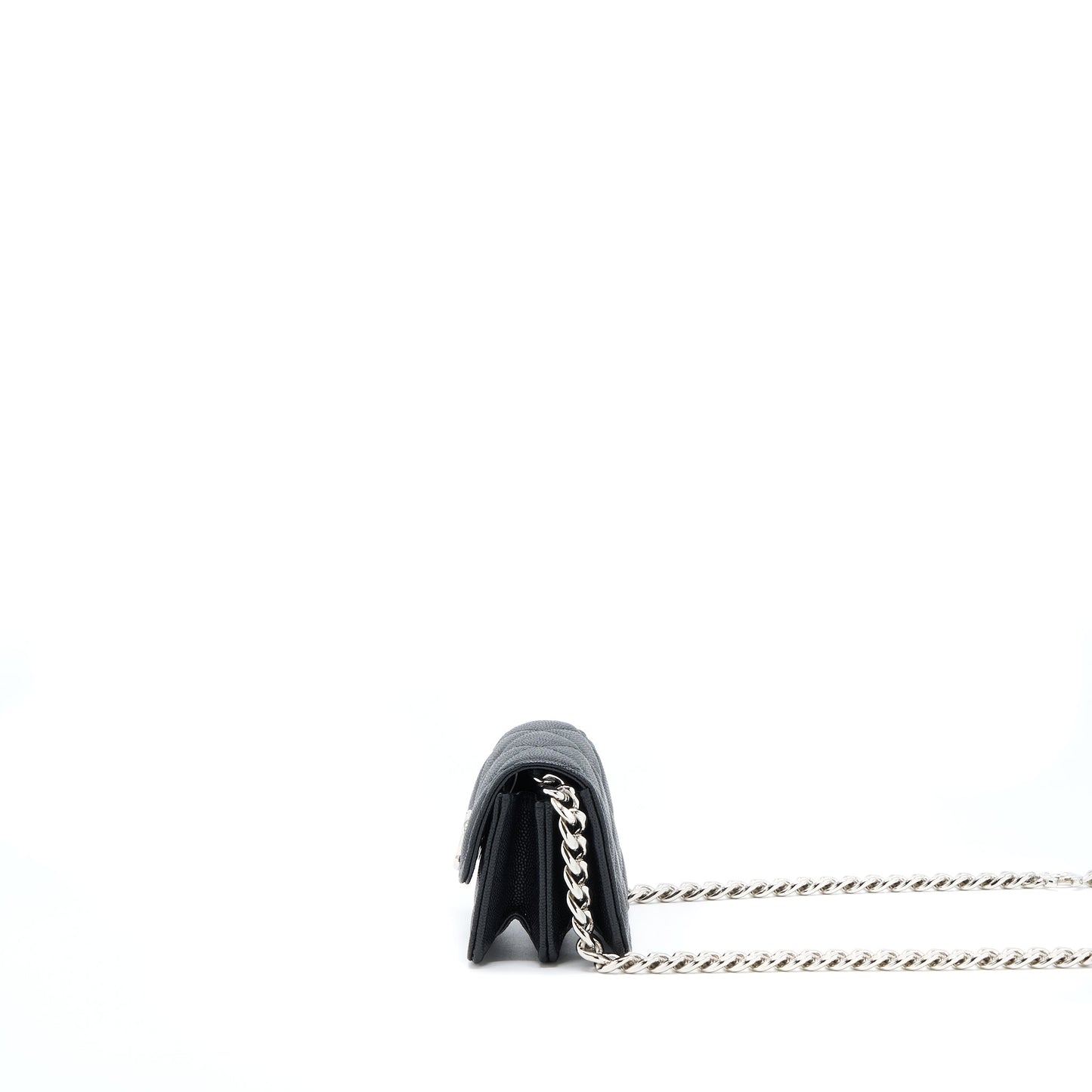Chanel Clutch With Chain Caviar Black SHW