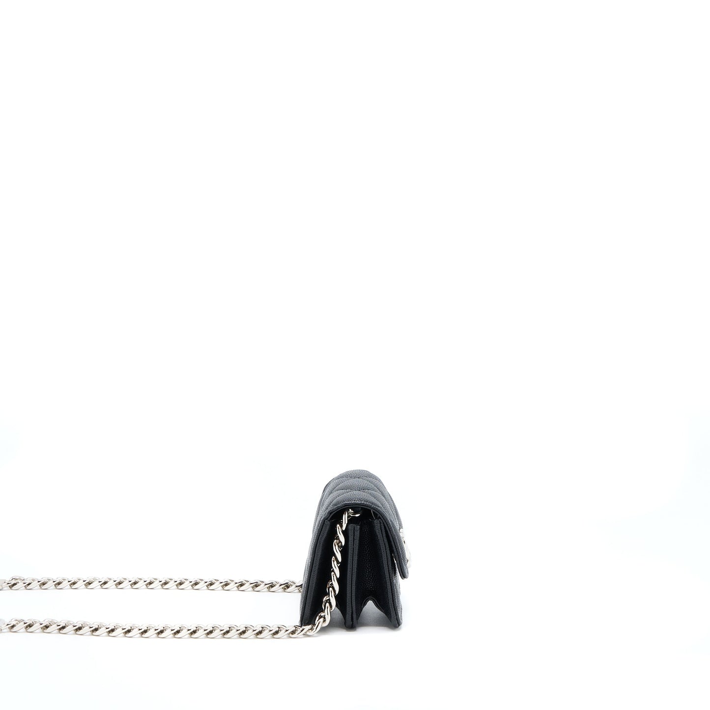 Chanel Clutch With Chain Caviar Black SHW