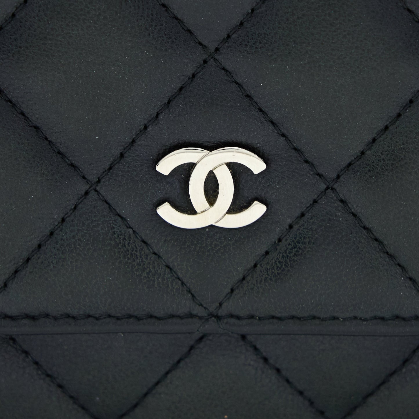 Chanel Classic Wallet On Chain Lambskin Black SHW