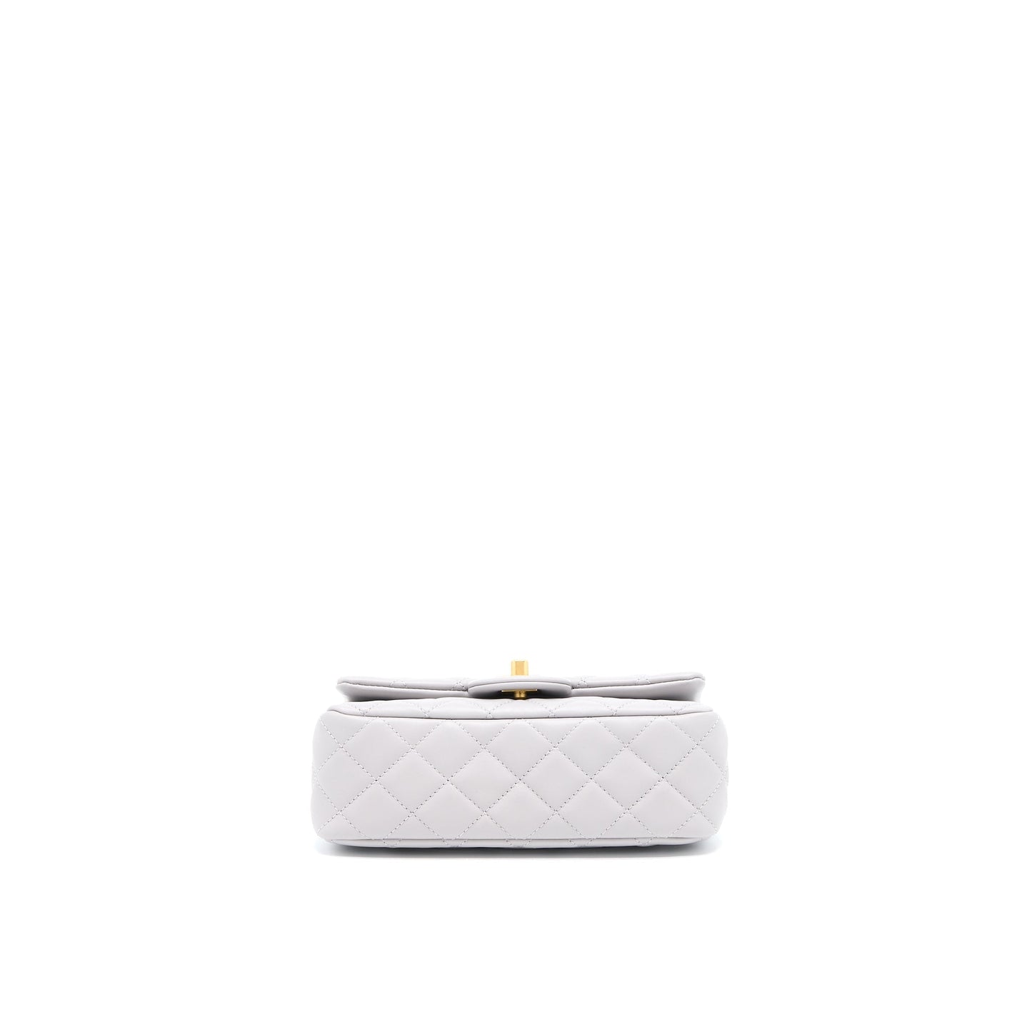 Chanel Pearl Crush Mini Rectangular Lambskin Grey Brushed GHW (Microchip)
