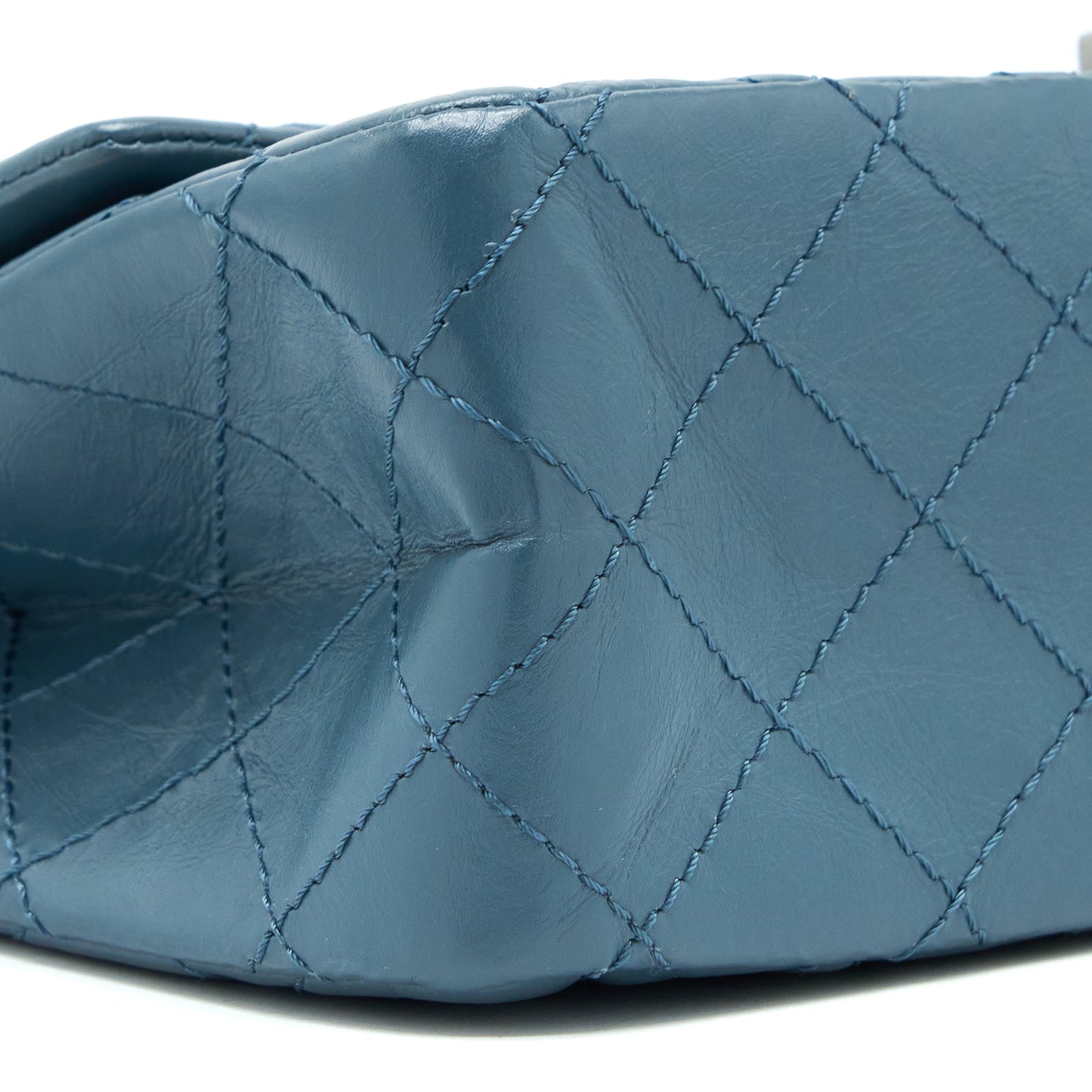 Chanel 2.55 226 Reissue Flap Bag Calfskin Blue Grey SHW