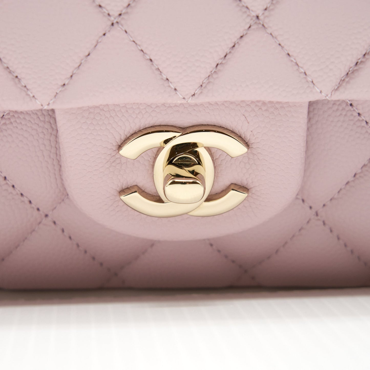 Chanel Medium Classic Double Flap Bag 21S Caviar Light Pink LGHW