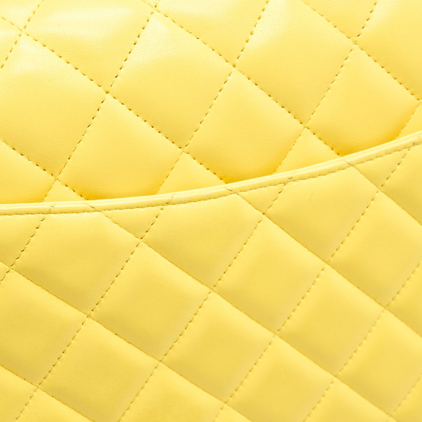 Chanel Maxi Classic Double Flap Bag Lambskin Yellow LGHW