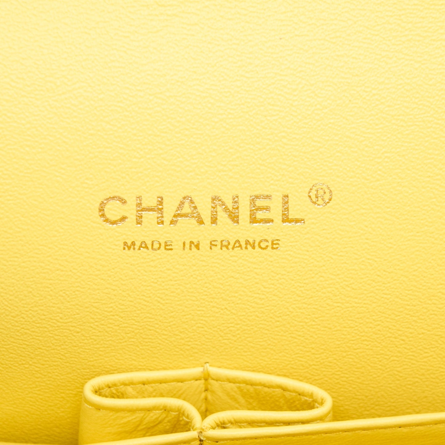 Chanel Maxi Classic Double Flap Bag Lambskin Yellow LGHW