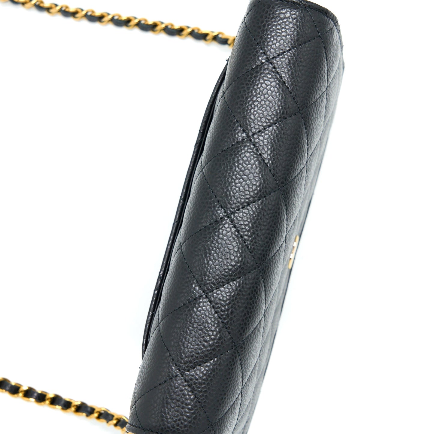 Chanel Classic Wallet On Chain Caviar Black GHW (Microchip)