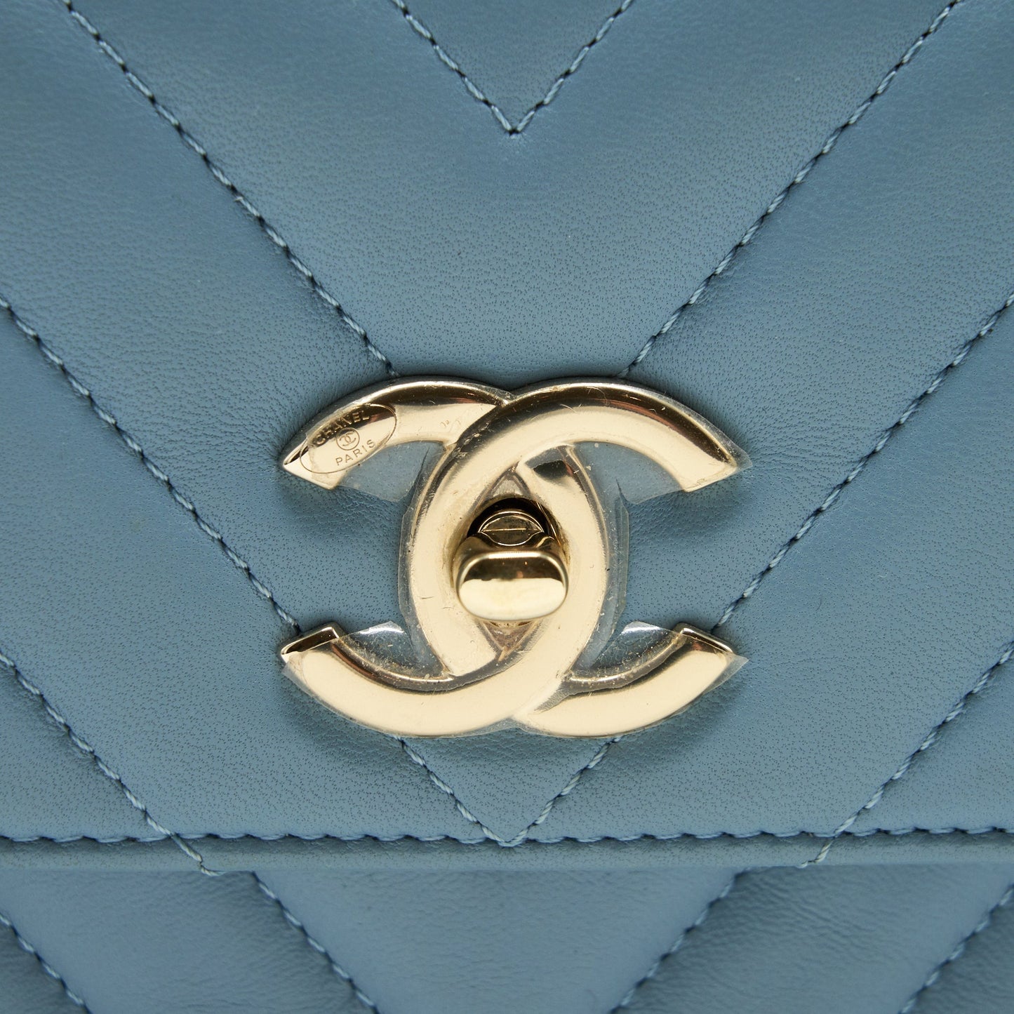 Chanel Trendy CC Flap Bag Light Blue Lambskin LGHW