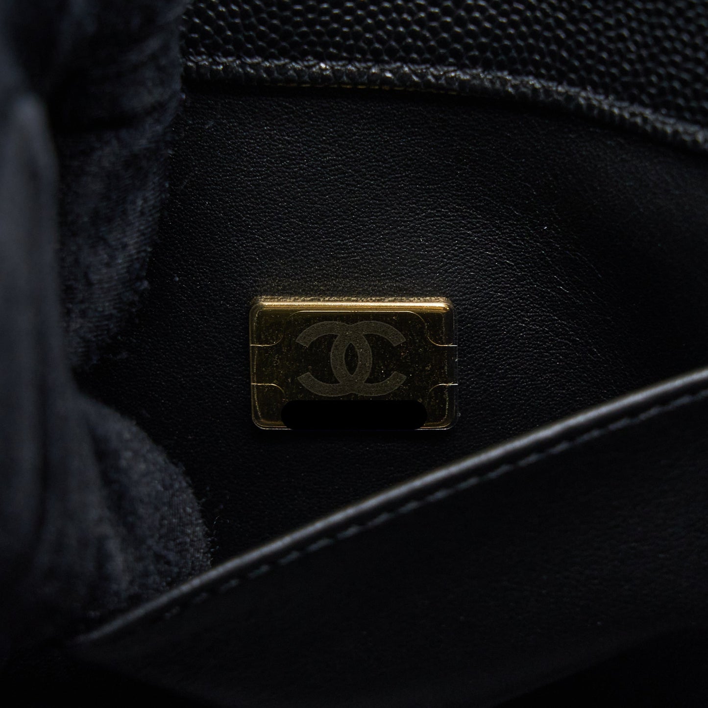 Chanel 22K Coco First Caviar Leather Black GHW (Microchip)