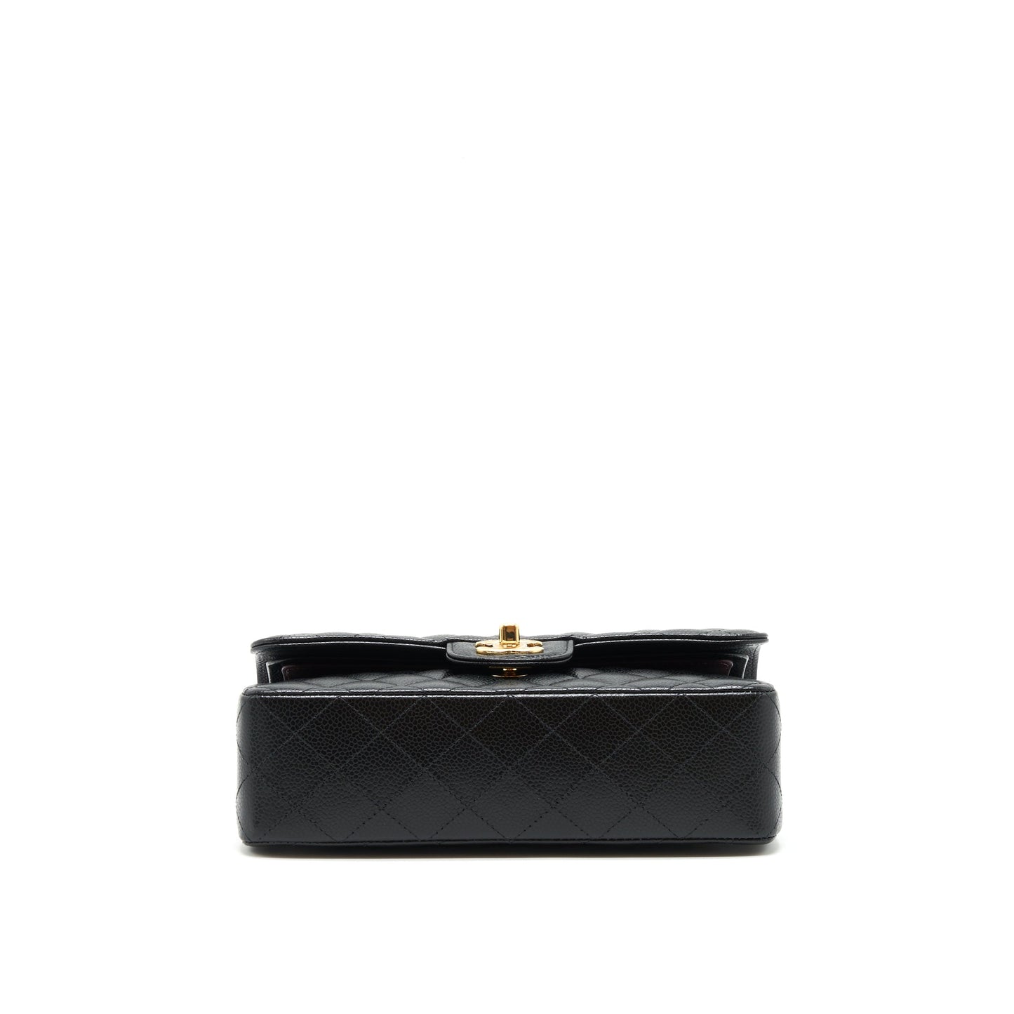 Chanel Small classic double Flap bag Caviar black GHW (microchip)