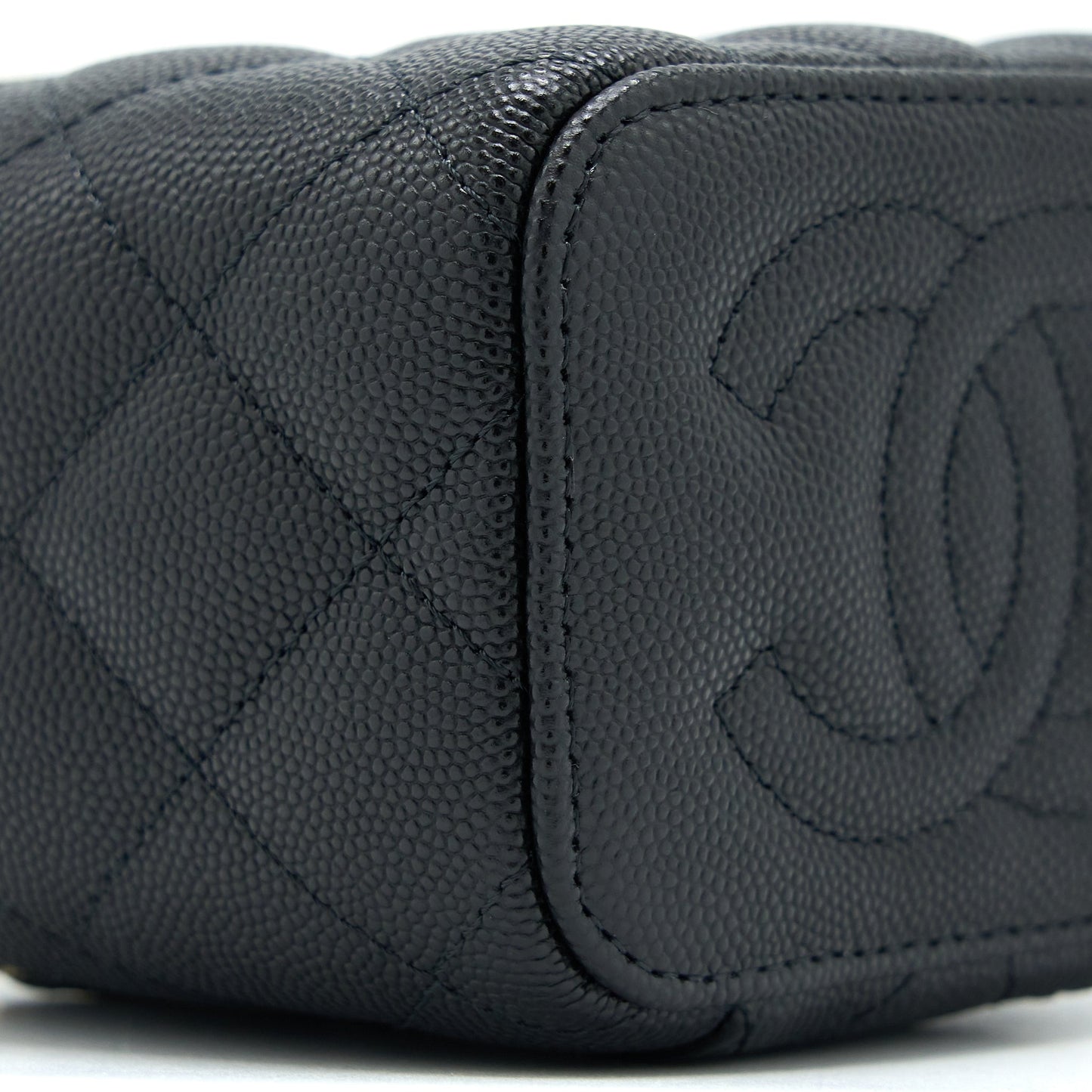 Chanel Mini Vanity with Chain Caviar Black LGHW