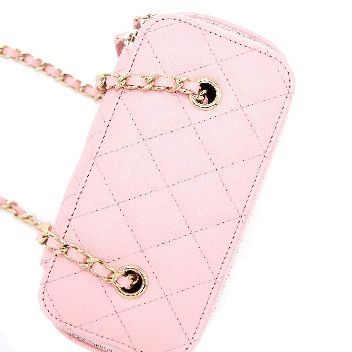 Chanel Long Vanity With Chain Caviar Pink LGHW