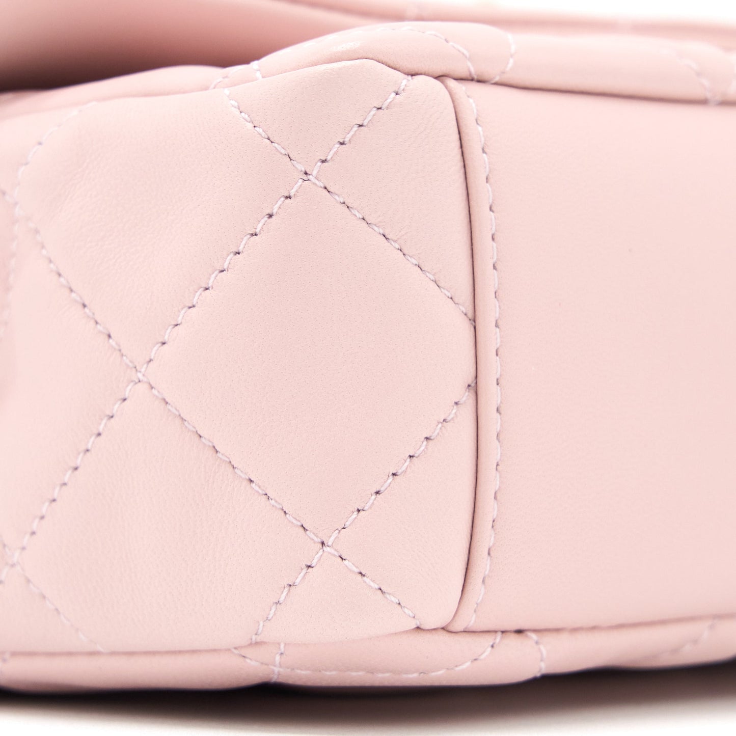 Chanel 22B Small Flap Bag With Gem Chain Lambskin Pink GHW (Microchip)