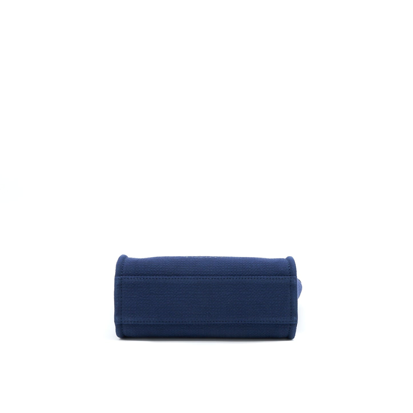 Chanel PM Deauville Tote Bag Canvas Navy SHW (Microchip)