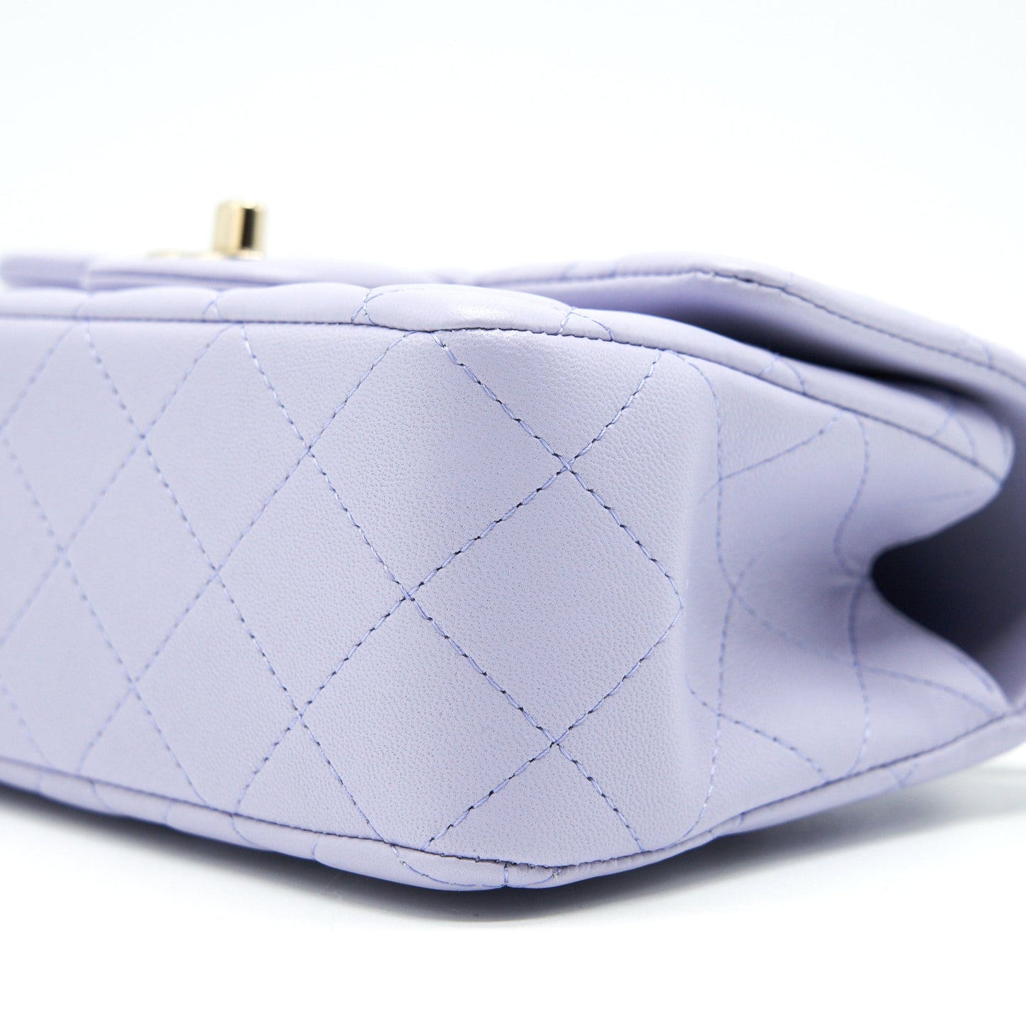 Chanel 21K Lilac /Light Purple Mini Rectangular Top Handle