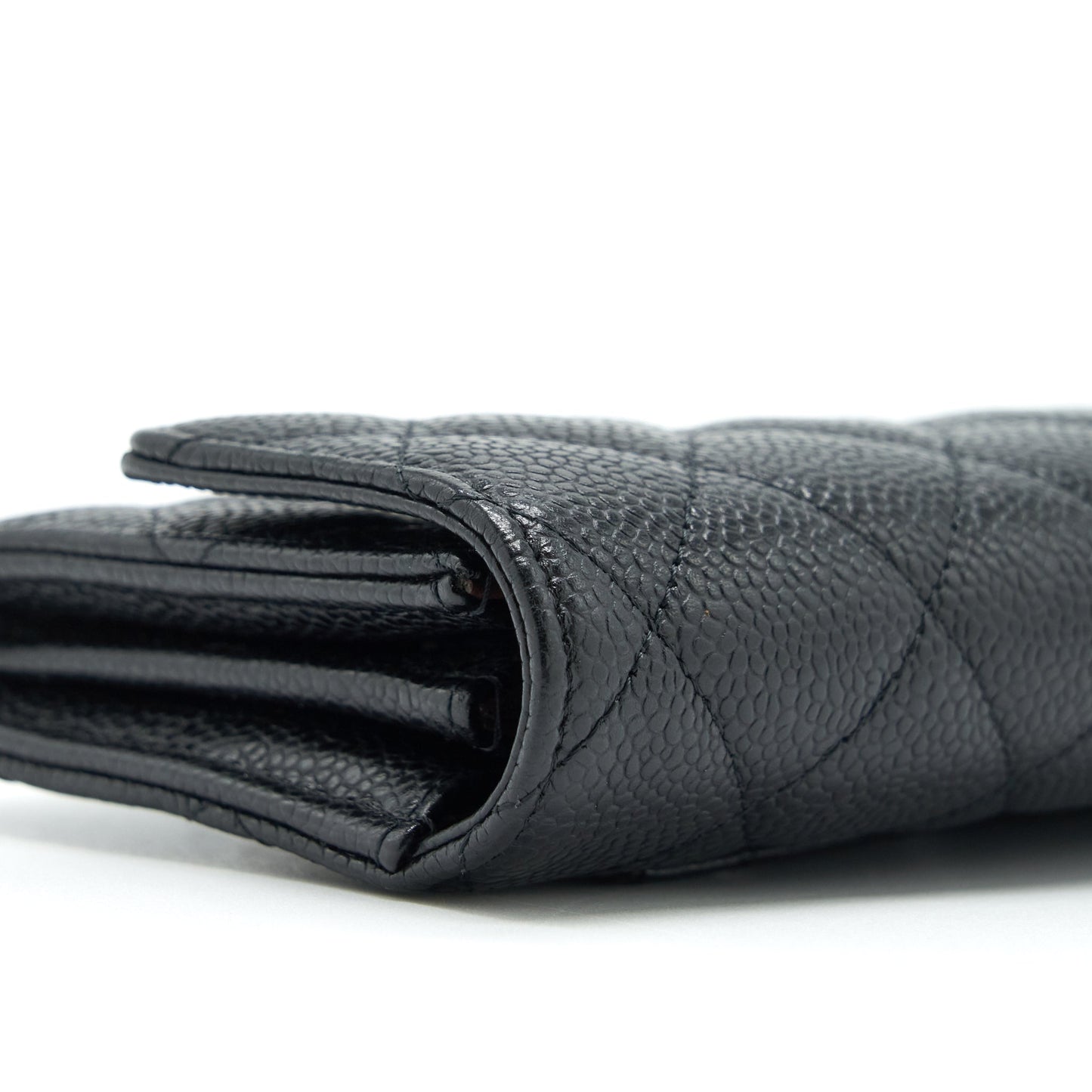 Chanel Classic Long Flap Wallet Caviar Black GHW