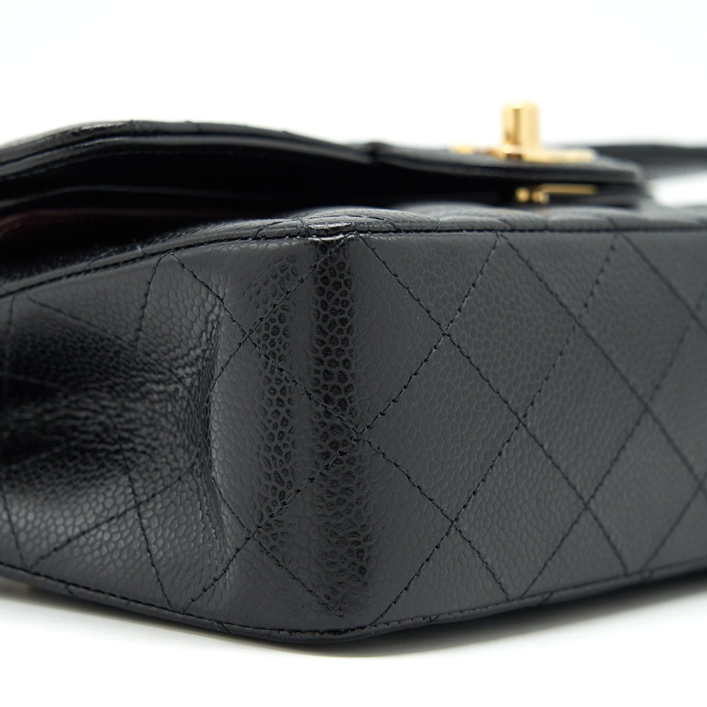 Chanel Small classic double Flap bag Caviar black GHW (microchip)