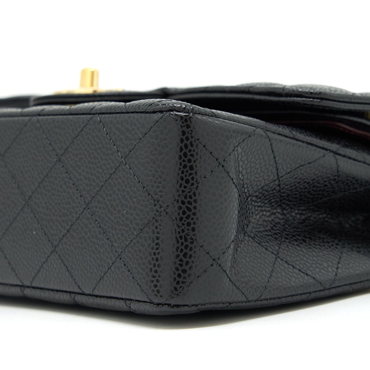 Chanel Small Classic Double Flap Caviar Black GHW (Microchip)
