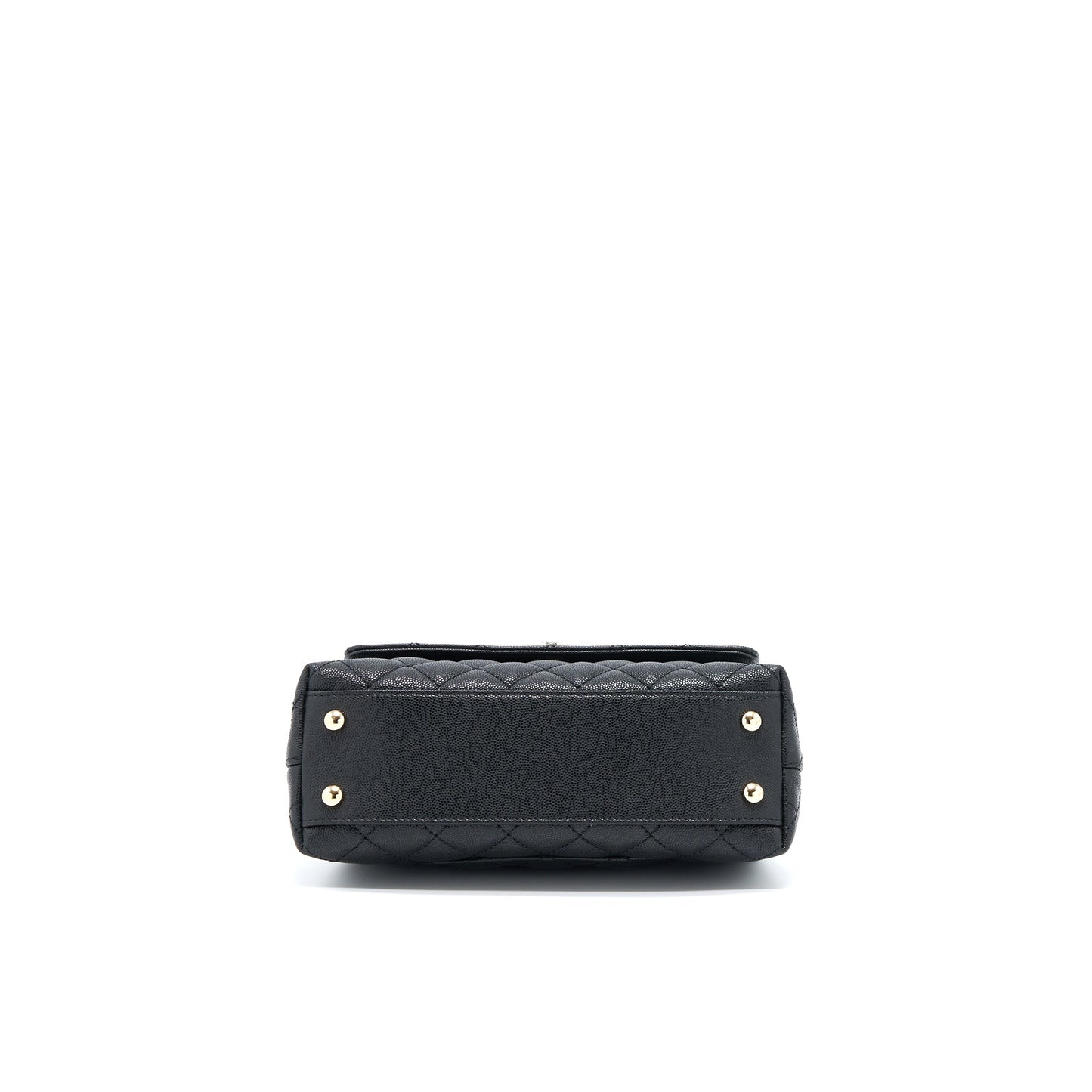 Chanel Coco Handle Caviar Black LGHW(Microchip)