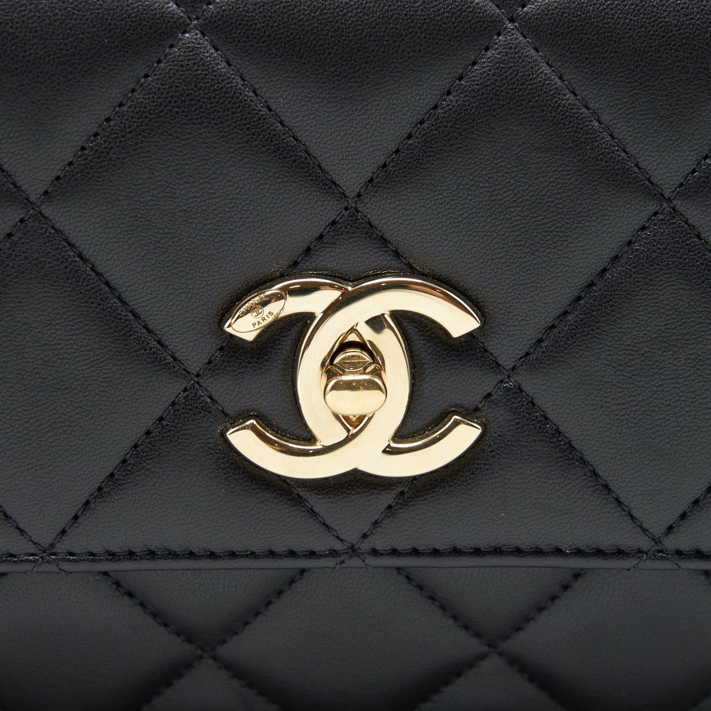 Chanel Trendy CC Flap Bag Lambskin Black LGHW