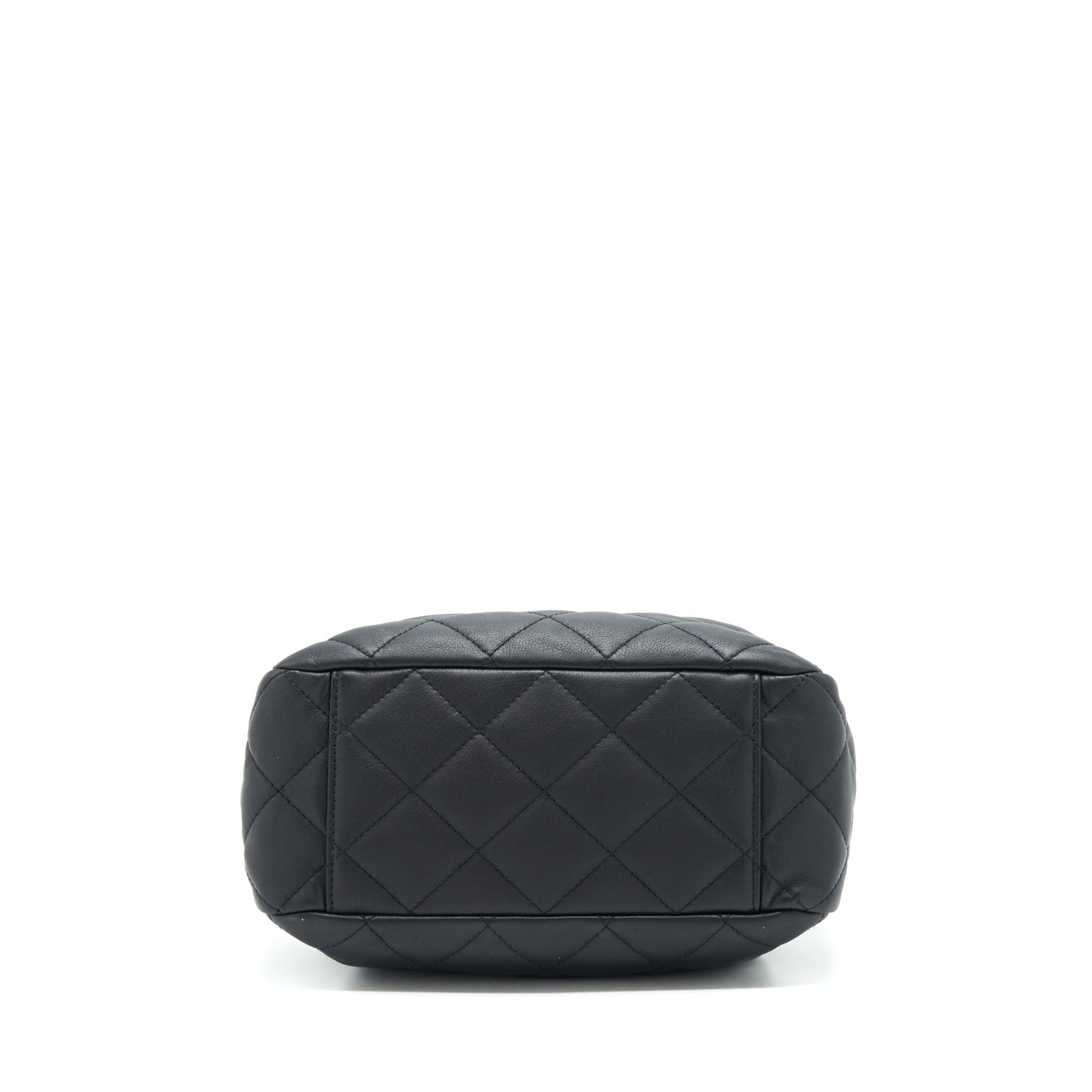 Chanel bucket bag quilted lambskin black LGHW