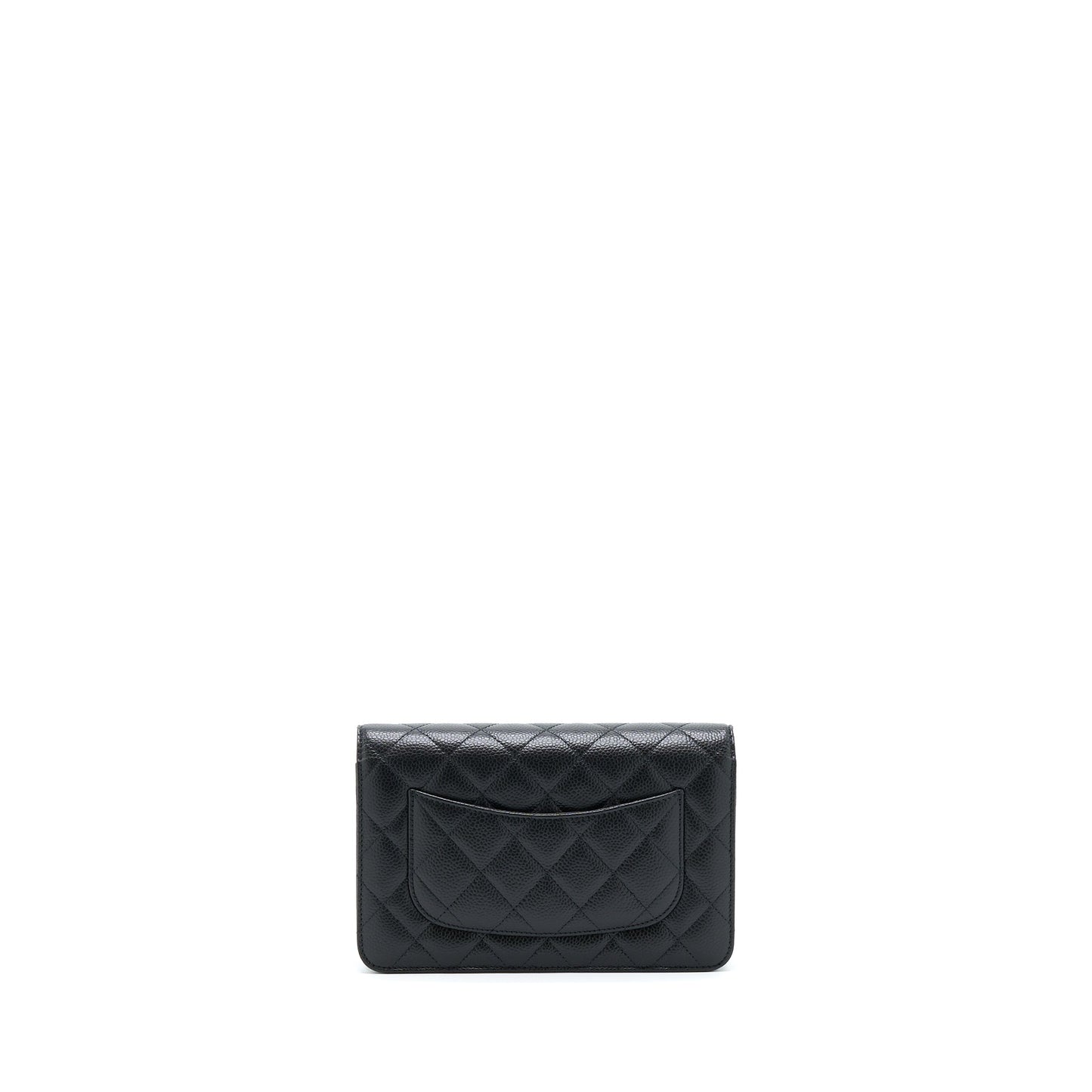 Chanel Classic Wallet On Chain Caviar Black SHW (Microchip)