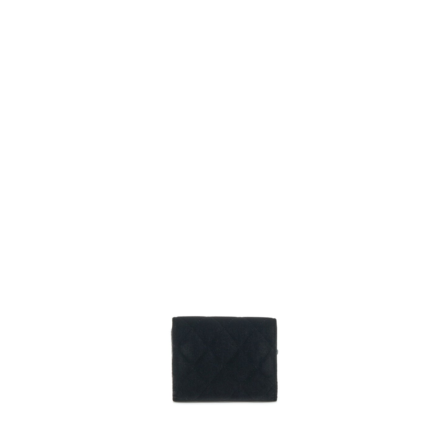 Chanel Small Flap Wallet Velvet Black LGHW
