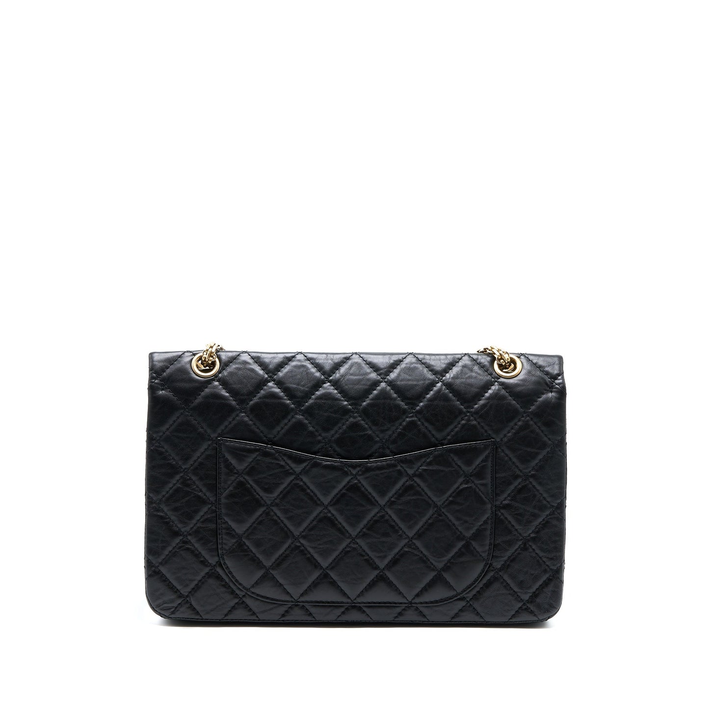 Chanel 2.55 227 Reissue Flap Bag Aged Calfskin Black GHW
