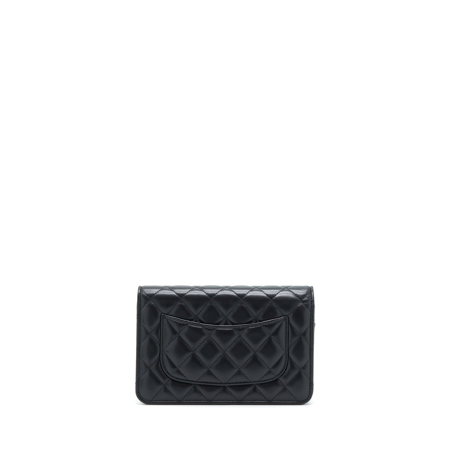 Chanel Classic Wallet On Chains Lambskin Black GHW(Microchip)