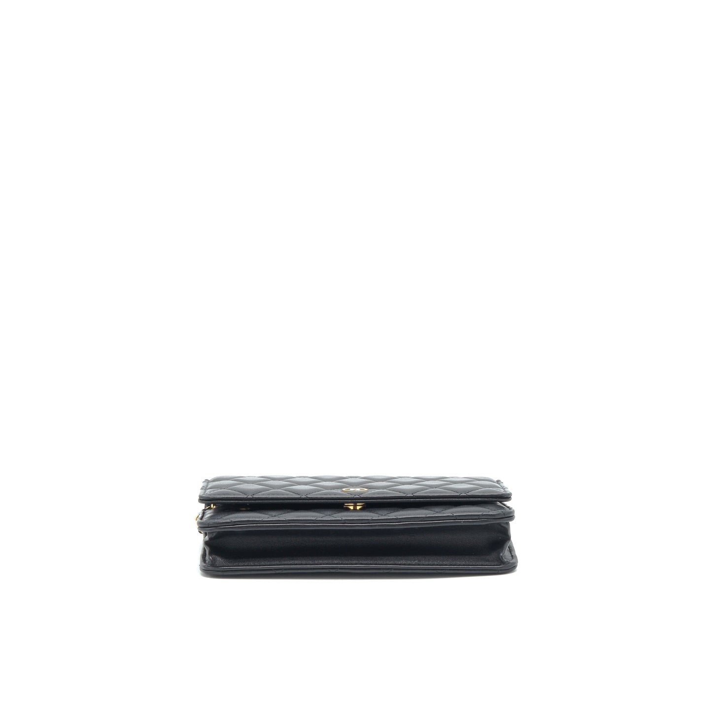 Chanel Classic Wallet On Chains Lambskin Black GHW(Microchip)