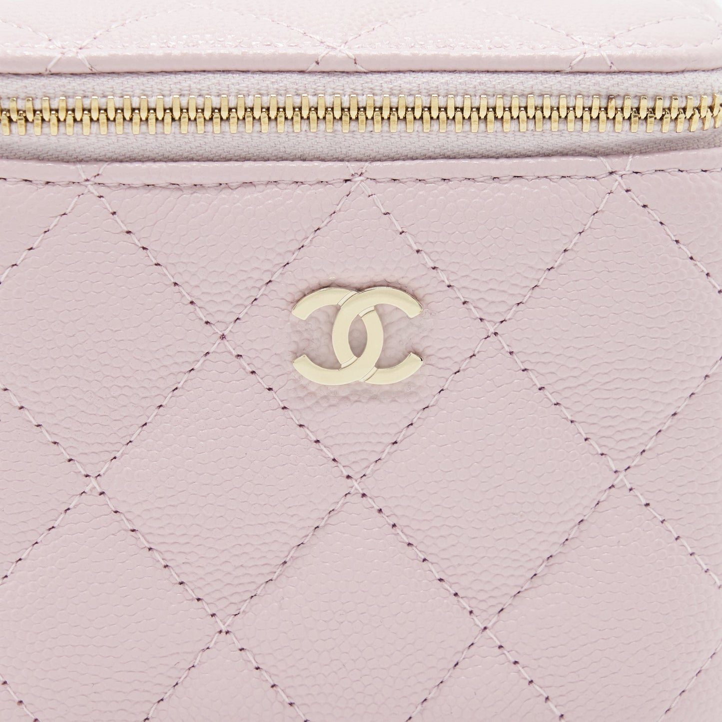 Chanel Mini Vanity Case Caviar Pink LGHW