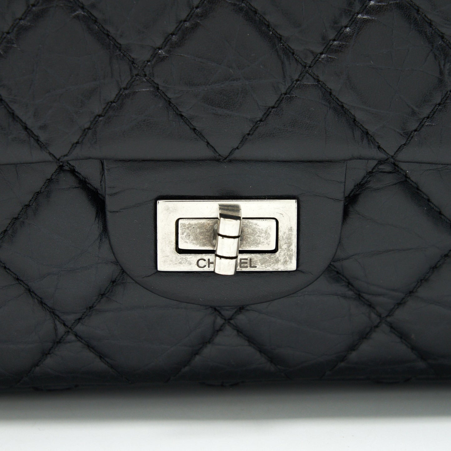 Chanel Reissue 226 in Black Ruthenium Silver Hardware