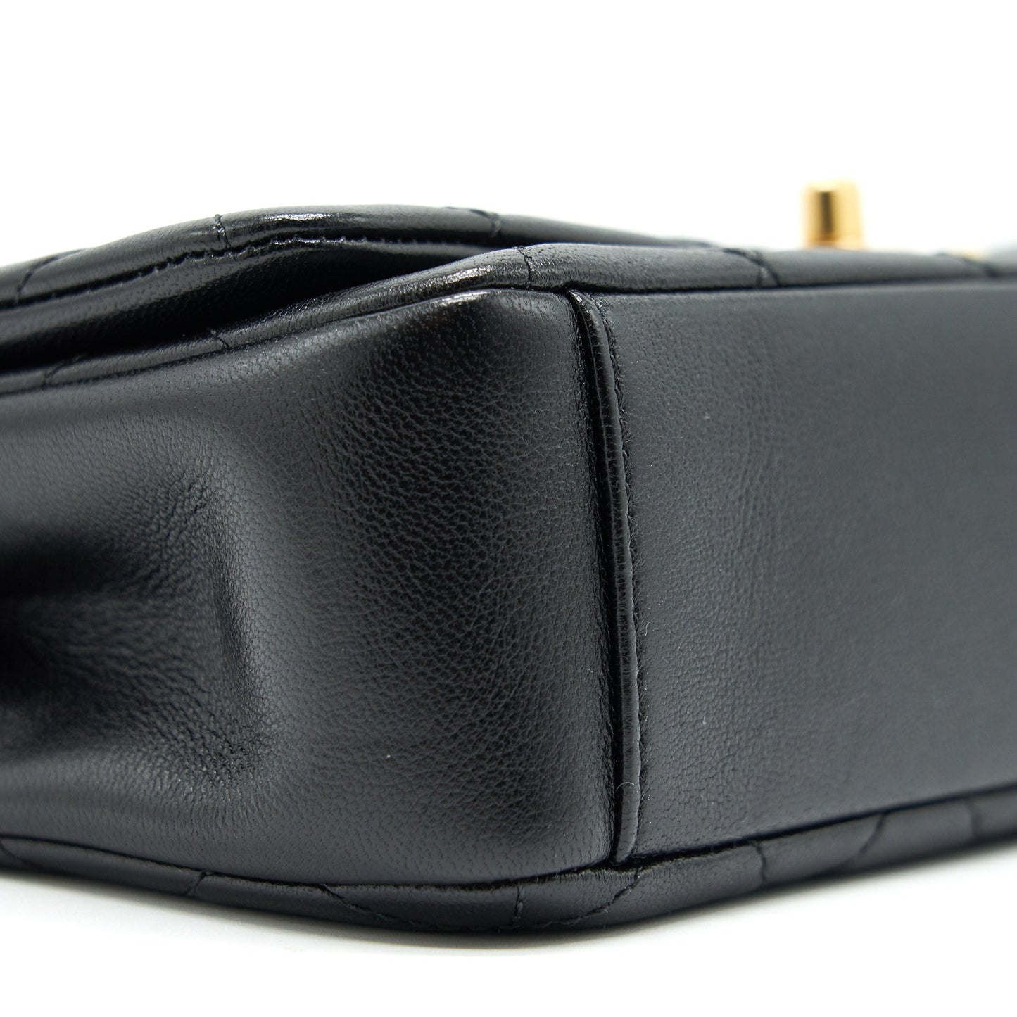 Chanel Shiny Lambskin Flap Bag Black GHW