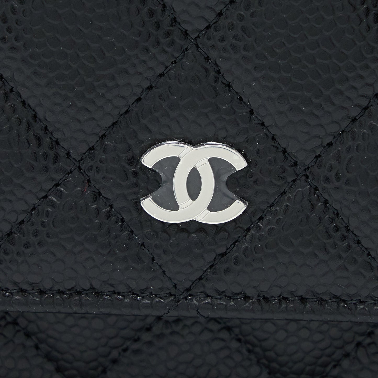 Chanel Classic Wallet On Chain Caviar Black SHW(Microchip)