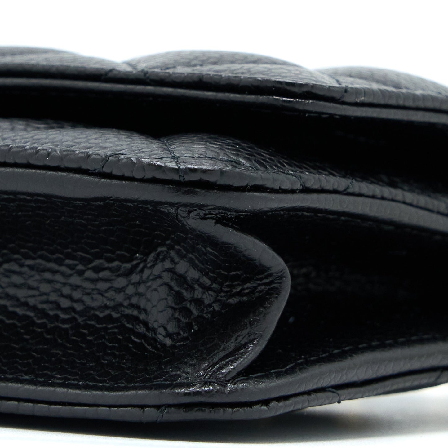 Chanel Classic Wallet On Chain Caviar Black GHW(Microchip)