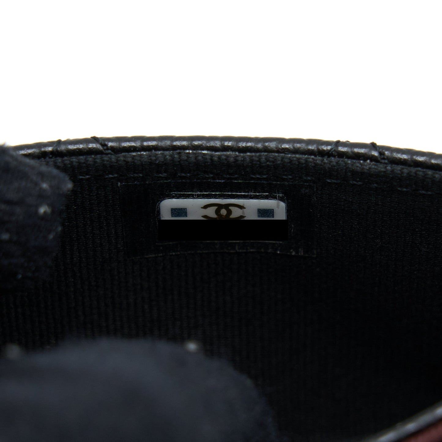 Chanel Classic Flap Card Holder Caviar Black SHW