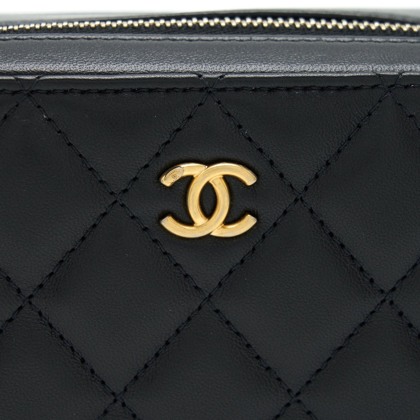 Chanel Pearl Crush Camera Bag Lambskin Black GHW