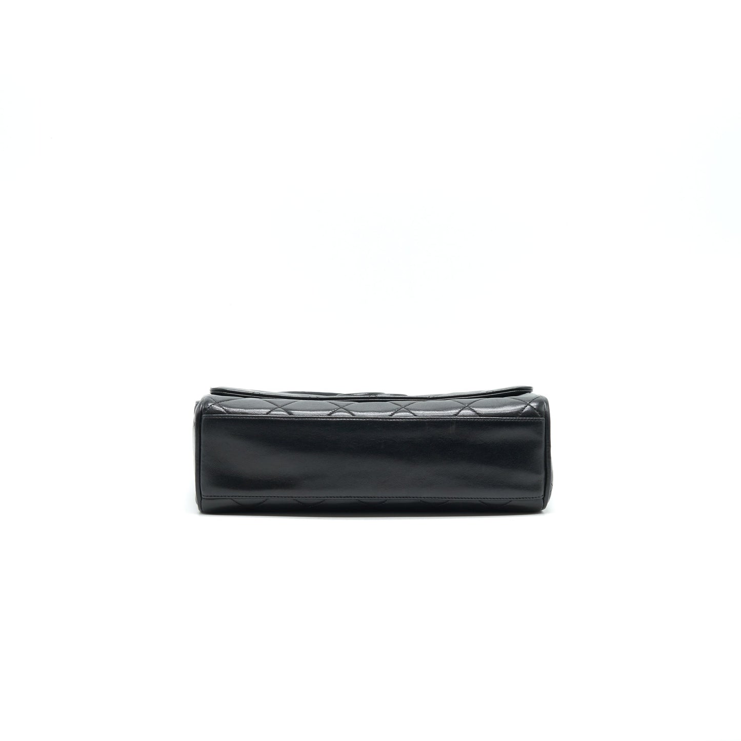 Chanel Vintage CC Logo Flap Bag with Strap So black